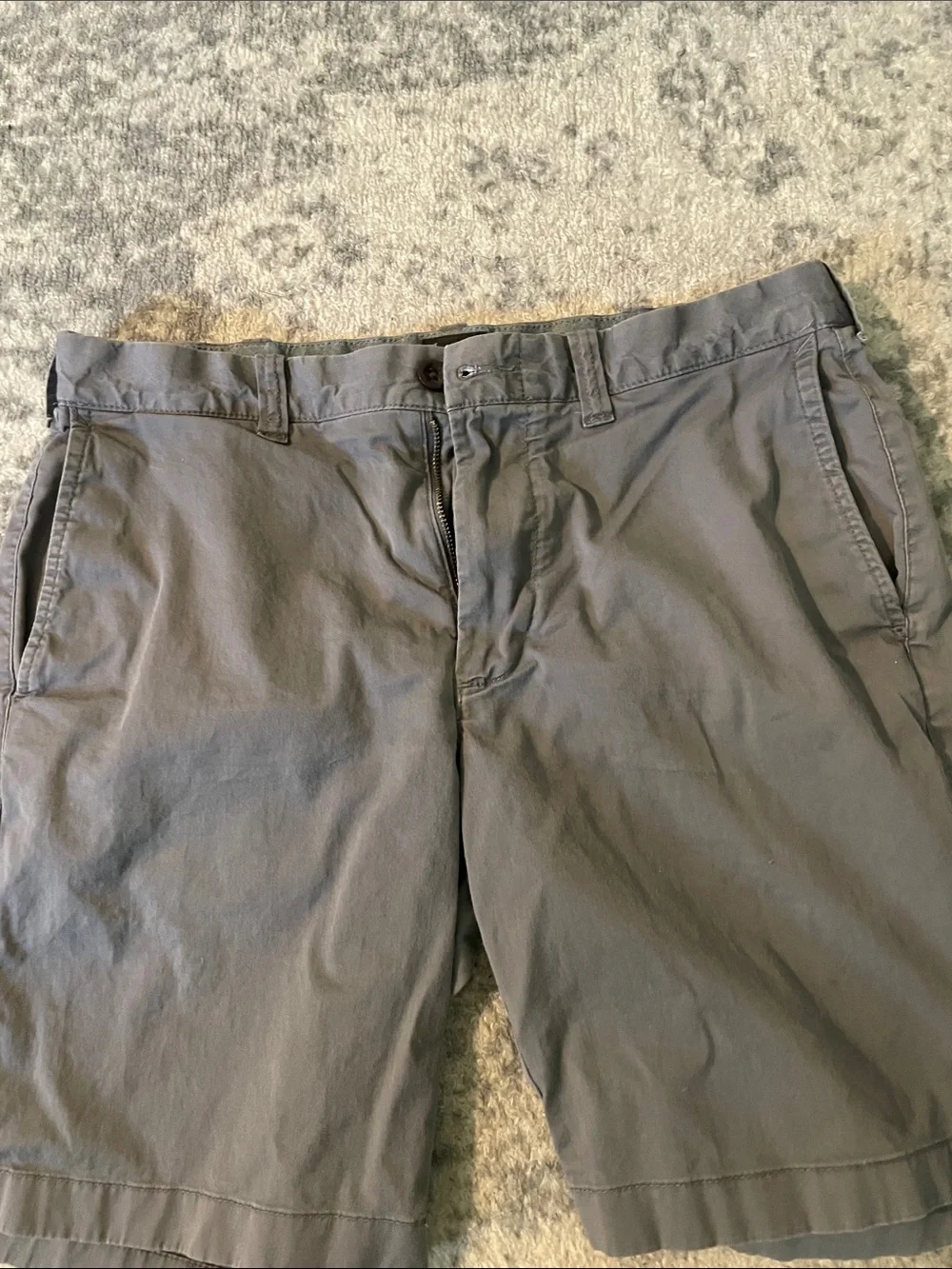 J. Crew Men’s Charcoal Flat-Front Chino Shorts